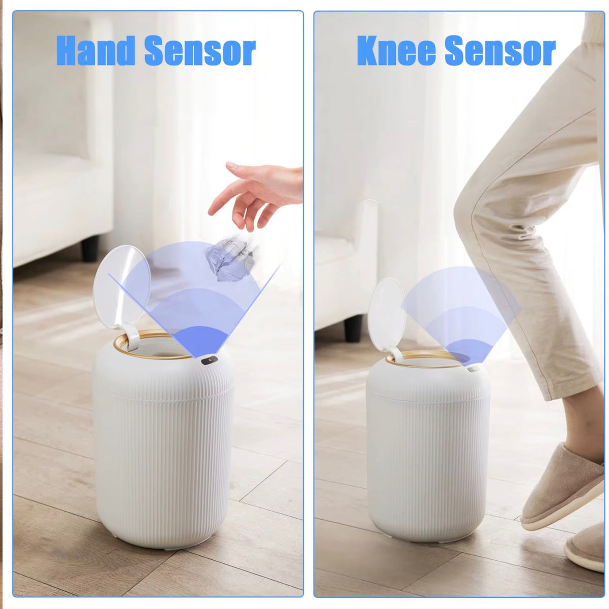 Smart Trash Can, Motion Sensor Trash Can for Bedroom, Bathroom, Kitchen, Office