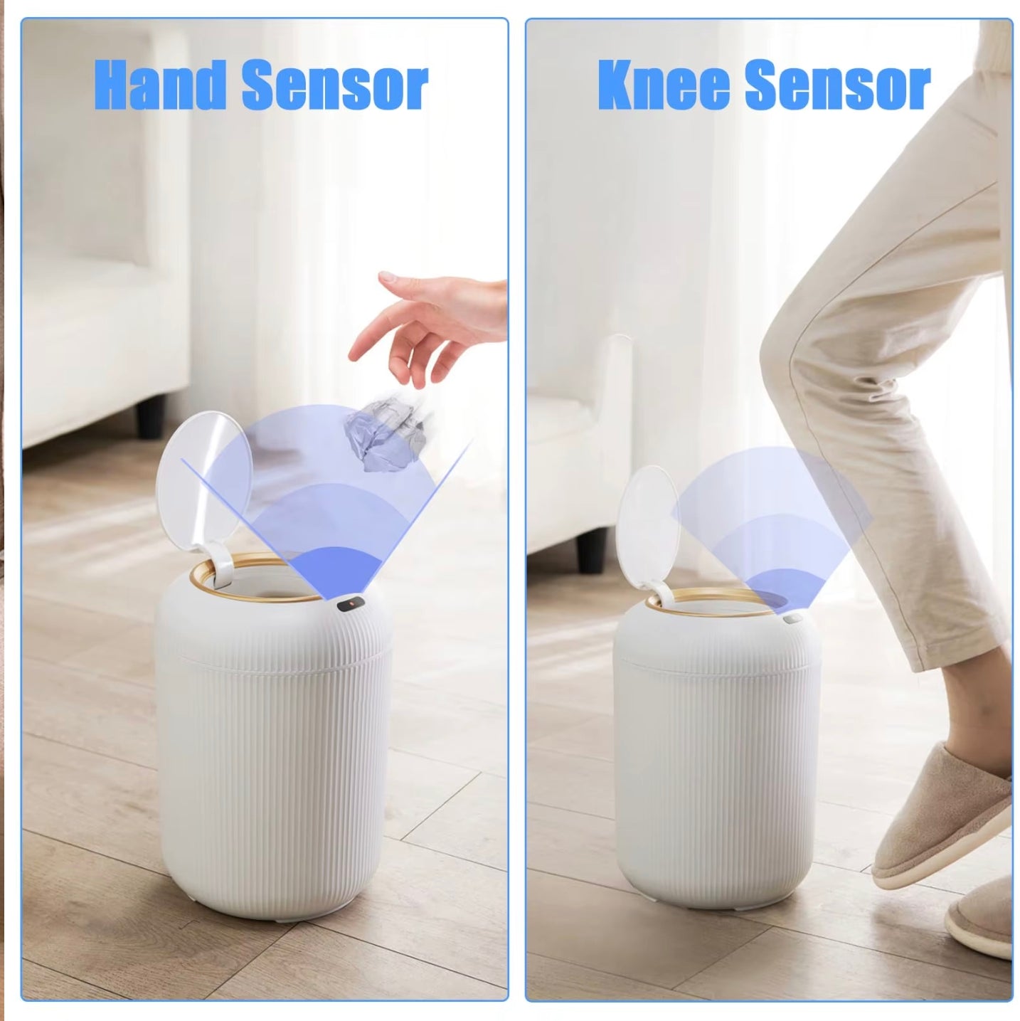 Smart Trash Can, Motion Sensor Trash Can for Bedroom, Bathroom, Kitchen, Office