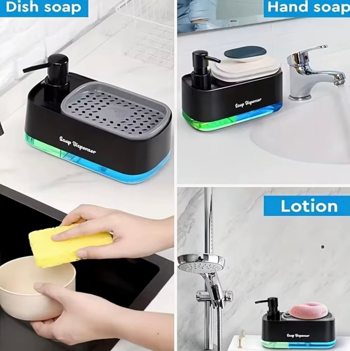 2-IN-1 Dish Soap Dispenser